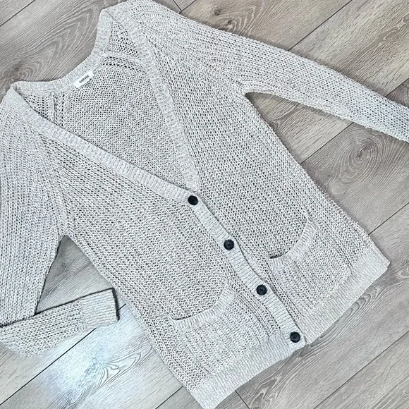Garage Open Knit Slouchy Grandpa Cardigan - Picture 2 of 13